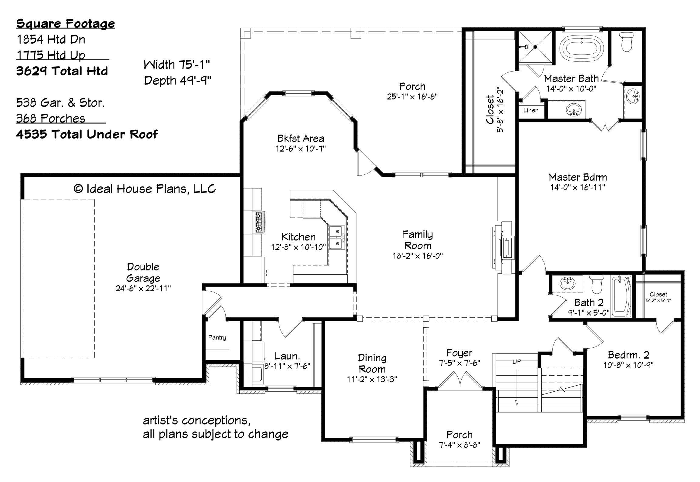 Plan 01_16 - Ideal House Plans